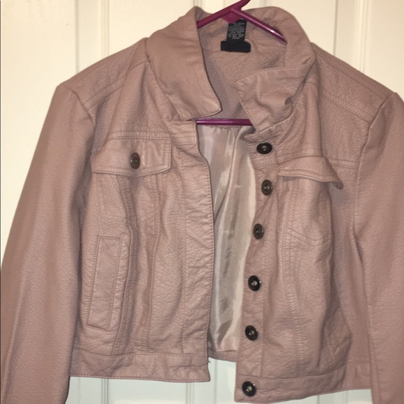 Pink Faux leather jacket - Picture 2 of 2